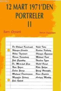 12 Mart 1971´den Portreler 2 - Kitapiks.com