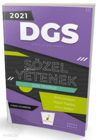 2021 DGS Sözel Yetenek Son Tekrar Konu Anlatımı - Kitapiks.com