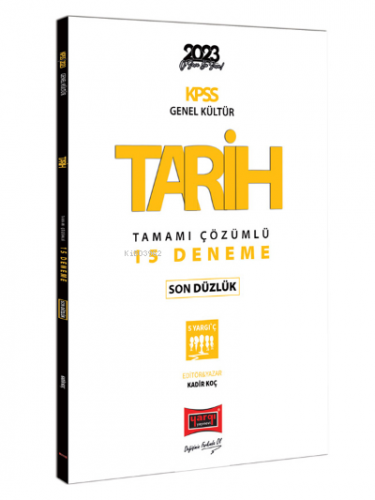 2023 KPSS Tarih Son Düzlük 5 Yargıç Tamamı Çözümlü 15 Deneme - Kitapik