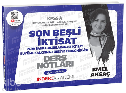 2024 KPSS A Grubu İktisat Son Beşli Video Ders Notları - Kitapiks.com