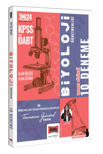 2024 KPSS ÖABT Biyoloji Öğretmenliği Tamamı Çözümlü 10 Deneme - Kitapi