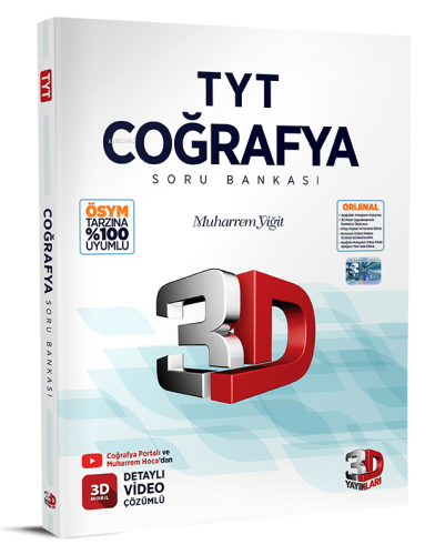 2024 TYT 3D Coğrafya Soru Bankası - Kitapiks.com