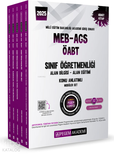 2025 MEB-AGS-ÖABT Sınıf Öğretmenliği Konu Anlatımlı Set (5 Kitap) - Ki