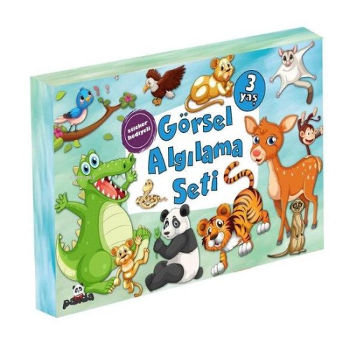 3 Yaş Görsel Algılama Seti - Sticker Hediyeli - 3 Kitap Takım - Kitapi