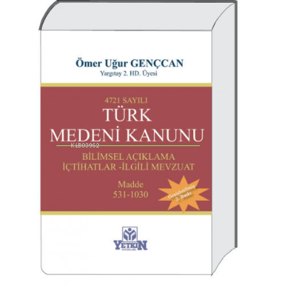 4721 Sayılı Türk Medeni Kanunu - Kitapiks.com