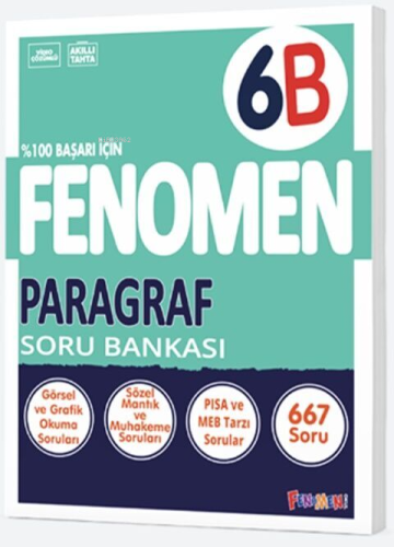 6. Sınıf Paragraf Fenomen Soru Bankası - Kitapiks.com