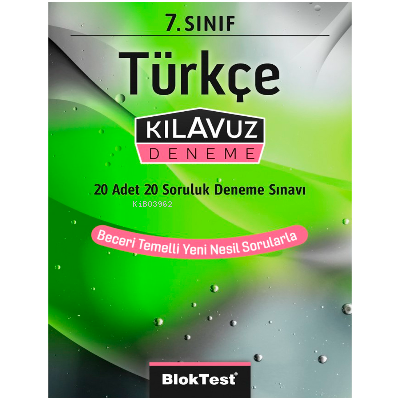 7.Sınıf Bloktest Türkçe Kılavuz Deneme