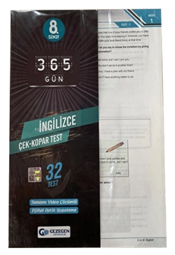 8.Sınıf İngilizce Çek Kopar Yaprak Test (Yeni)