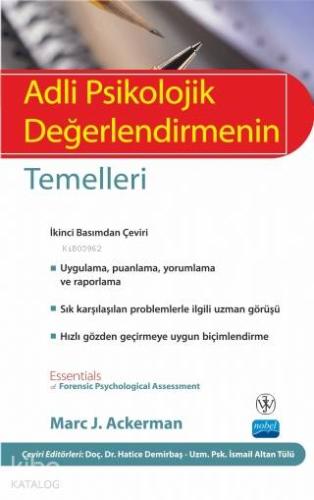 Adli Psikolojik Değerlendirmenin Temelleri - Essentials Of Forensic Ps