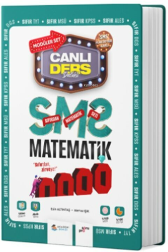 Akademi Denizi KPSS Sıfırdan Matematik Canlı Ders Modüler Set - Kitapi