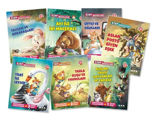 Aktivite Dolu Ezop Masalları Seti-7 Kitap Takım - Kitapiks.com