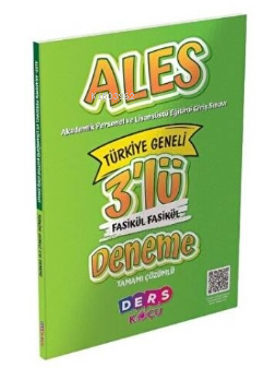 ALES 3 'Lü Fasikül Fasikül Deneme Sınavı Ders Koçu - Kitapiks.com