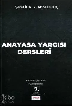 Anayasa Yargısı Dersleri - Kitapiks.com
