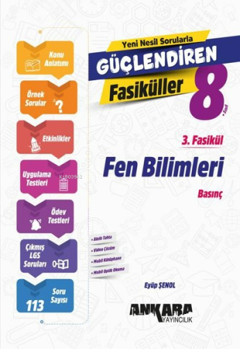 Ankara Yayıncılık 8. Sınıf Fen Bilimleri Güçlendiren 3. Fasikül - Kita