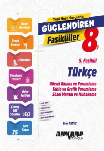 Ankara Yayıncılık 8. Sınıf Türkçe Güçlendiren 5. Fasikül - Kitapiks.co