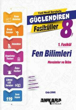 Ankara Yayıncılık Fen Bilimleri Güçlendiren 1. Fasikül - Kitapiks.com