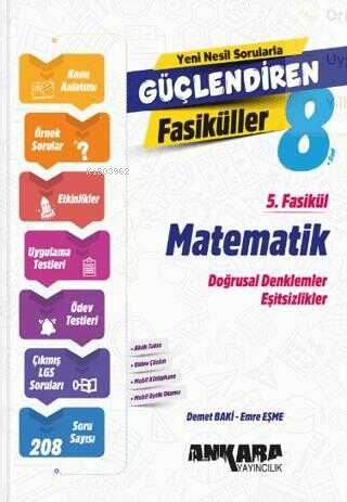 Ankara Yayıncılık Matematik Güçlendiren 5. Fasikül - Kitapiks.com
