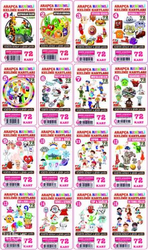 Arapça Resimli Kelime Kartları Takım (1-16) 1152-Kart - Kitapiks.com