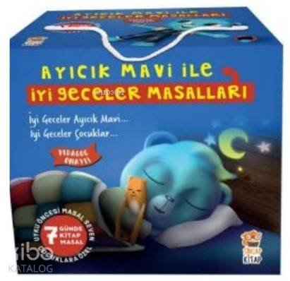 Ayıcık Mavi ile İyi Geceler Masalları Seti (7 Kitap) - Kitapiks.com