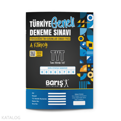 Barış Yayınları 2025 TYT-1 TG Deneme Sınavı - Kitapiks.com