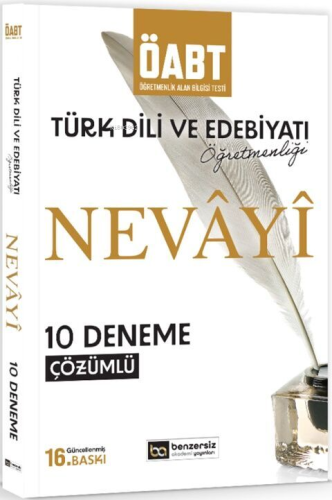 Benzersiz Akademi Yayınları ÖABT Nevayi Türk Dili ve Edebiyatı Öğretme