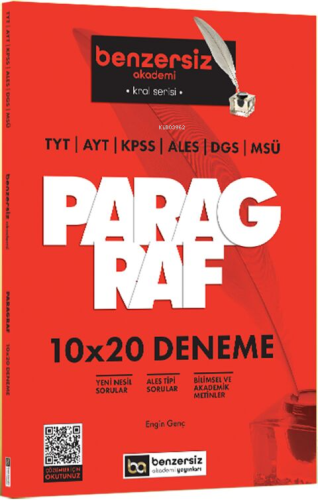 Benzersiz Akademi Yayınları TYT AYT KPSS ALES DGS MSÜ Kral Serisi Benz