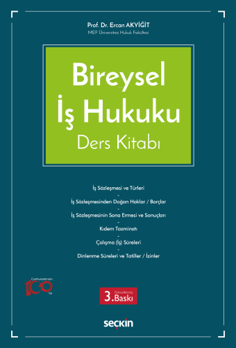 Bireysel İş Hukuku Ders Kitabı - Kitapiks.com