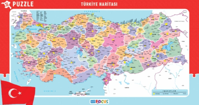 Blue Focus Türkiye Haritası ( Büyük Boy ) – Puzzle - Kitapiks.com