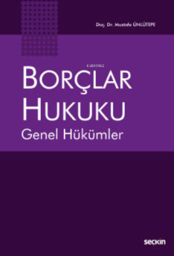 Borçlar Hukuku Genel Hükümler - Kitapiks.com