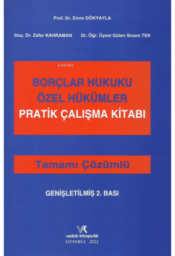 Borçlar Hukuku Özel Hükümler Pratik Çalışma Kitabı