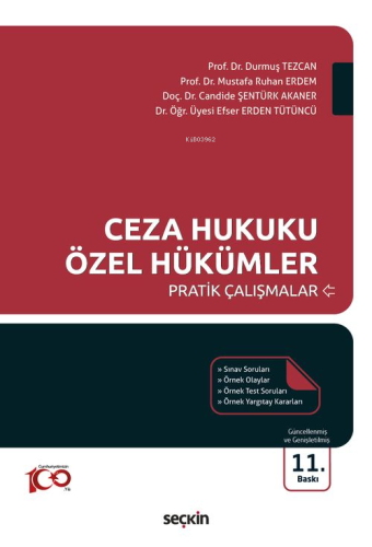 Ceza Hukuku Özel Hükümler Pratik Çalışmalar - Kitapiks.com