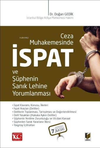 Ceza Muhakemesinde İspat ve Şüphenin Sanık Lehine Yorumlanması - Kitap