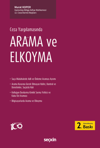 Ceza Yargılamasında Arama ve Elkoyma - Kitapiks.com