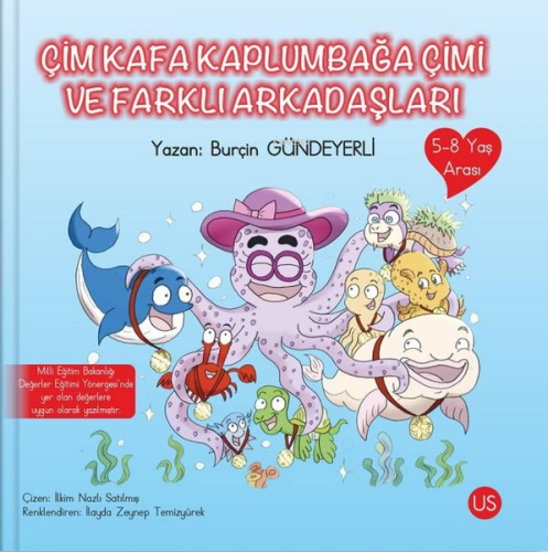 Çim Kafa Kaplumbağa Çimi ve Farklı Arkadaşları 5-8 Yaş Arası - Kitapik
