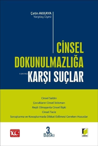 Cinsel Dokunulmazlığa Karşı Suçlar - Kitapiks.com