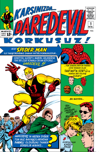 Daredevil Korkususz Orjinal 1. Sayı - Kitapiks.com