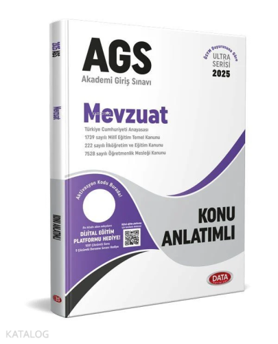 Data Yayınları 2025 AGS Ultra Serisi Mevzuat Konu Anlatımlı - Kitapiks