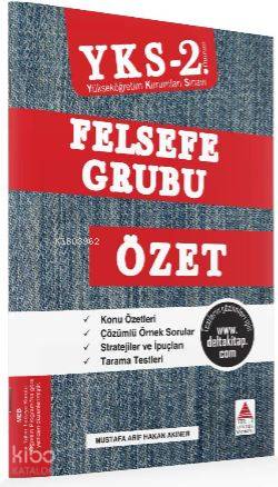 Delta Kültür Yayınları AYT Felsefe Grubu Özet Delta Kültür - Kitapiks.
