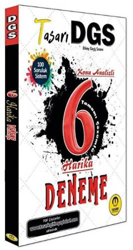 DGS 6 Harika Deneme PDF Çözümlü Tasarı Yayınları - Kitapiks.com