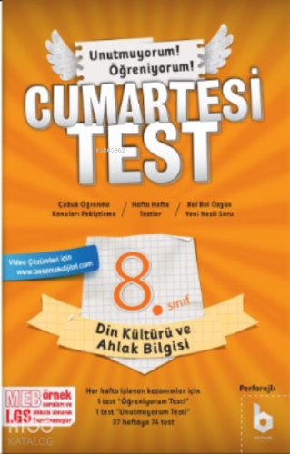 Din Kültürü ve Ahlak Bilgisi;Cumartesi Test - Kitapiks.com