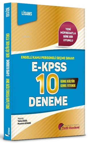 EKPSS Lisans 10 Deneme - Kitapiks.com