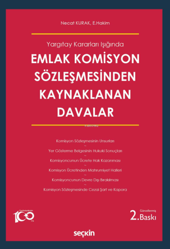 Emlak Komisyon Sözleşmesinden Kaynaklanan Davalar - Kitapiks.com