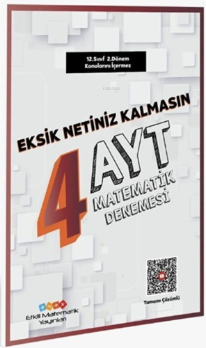 Etkili Matematik Yayınları AYT Matematik 4 Deneme - Kitapiks.com