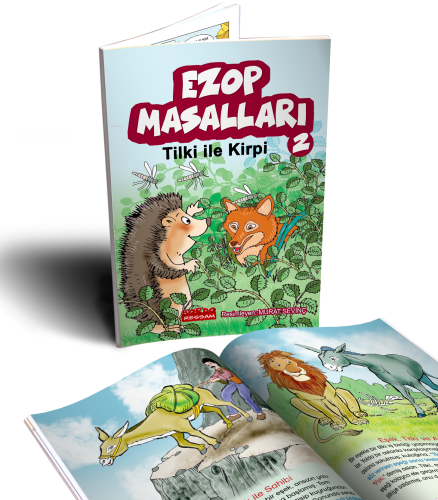Ezop Masalları 2 / Tilki ile Kirpi (Renkli Resimli 7+Yaş) - Kitapiks.c