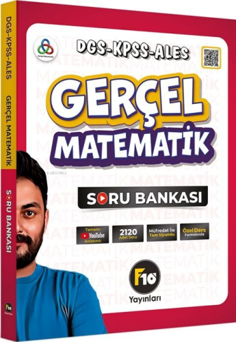 F10 Yayınları Gerçel Matematik DGS KPSS ALES Soru Bankası - Kitapiks.c