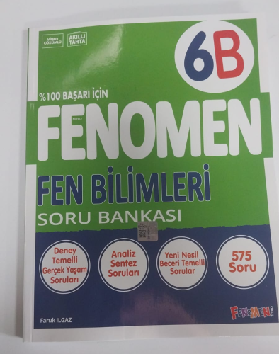 Fenomen 6B Fen Bilimleri Soru Bankası - Kitapiks.com