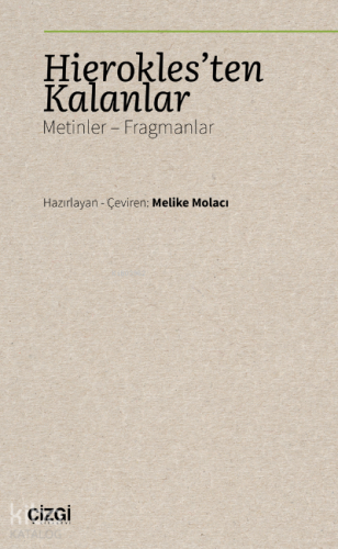 Hierokles'ten Kalanlar (Metinler - Fragmanlar) - Kitapiks.com