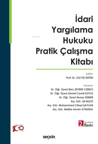 İdari Yargılama Hukuku Pratik Çalışma Kitabı - Kitapiks.com