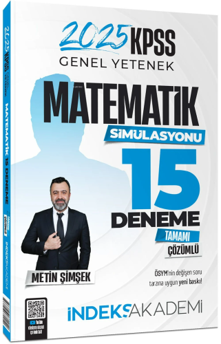 İndeks Akademi 2025 KPSS Matematik 15 Deneme Çözümlü - Kitapiks.com