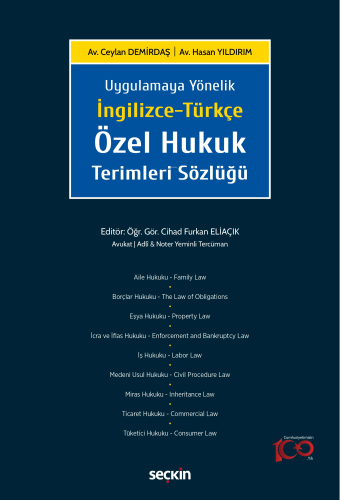 İngilizce–Türkçe Özel Hukuk Terimleri Sözlüğü;Uygulamaya Yönelik - Kit